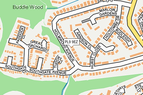 PL9 9EZ map - OS OpenMap – Local (Ordnance Survey)