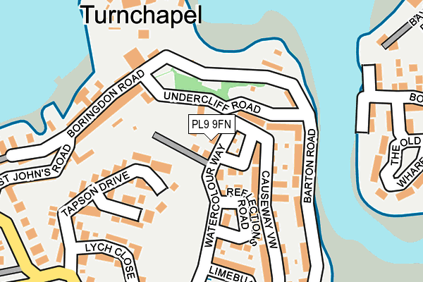 PL9 9FN map - OS OpenMap – Local (Ordnance Survey)