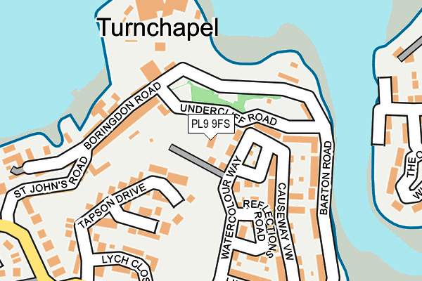 PL9 9FS map - OS OpenMap – Local (Ordnance Survey)