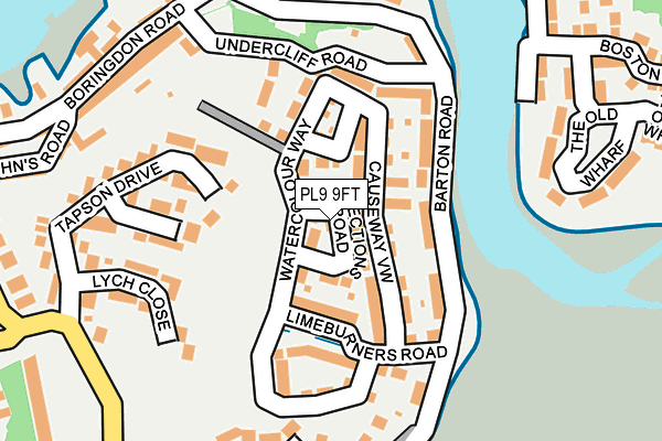 PL9 9FT map - OS OpenMap – Local (Ordnance Survey)