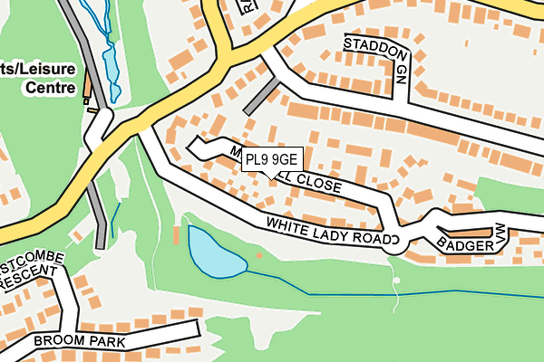 PL9 9GE map - OS OpenMap – Local (Ordnance Survey)