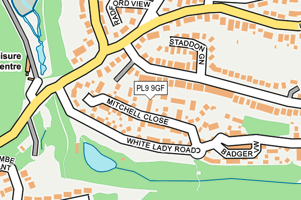 PL9 9GF map - OS OpenMap – Local (Ordnance Survey)