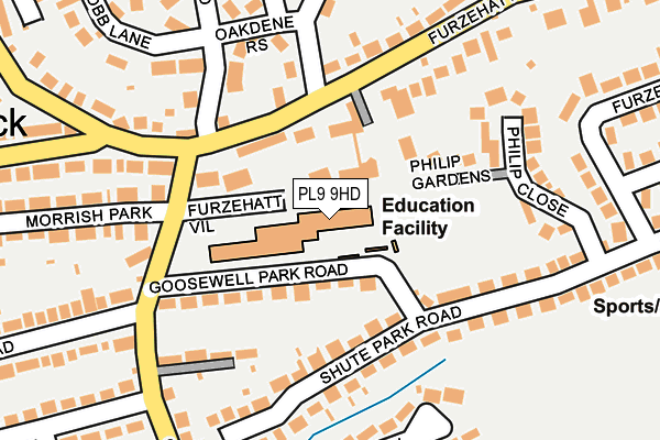 PL9 9HD map - OS OpenMap – Local (Ordnance Survey)
