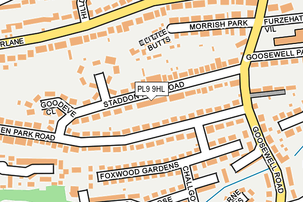 PL9 9HL map - OS OpenMap – Local (Ordnance Survey)
