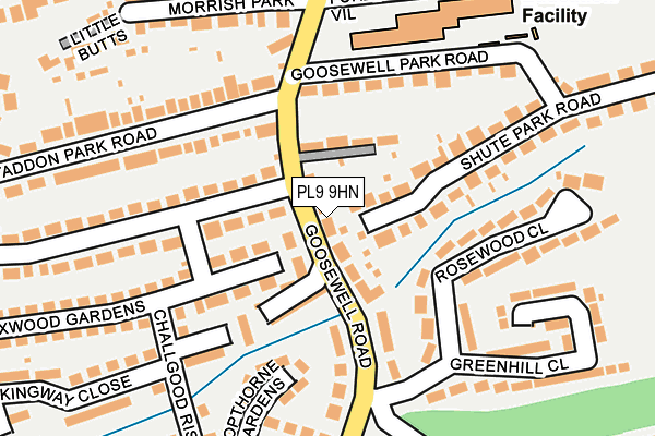 PL9 9HN map - OS OpenMap – Local (Ordnance Survey)