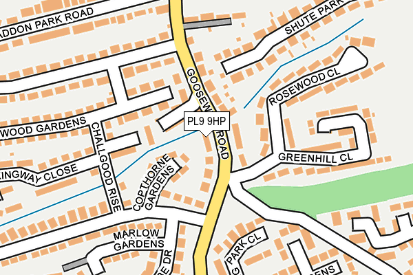 PL9 9HP map - OS OpenMap – Local (Ordnance Survey)