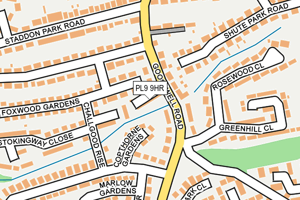 PL9 9HR map - OS OpenMap – Local (Ordnance Survey)