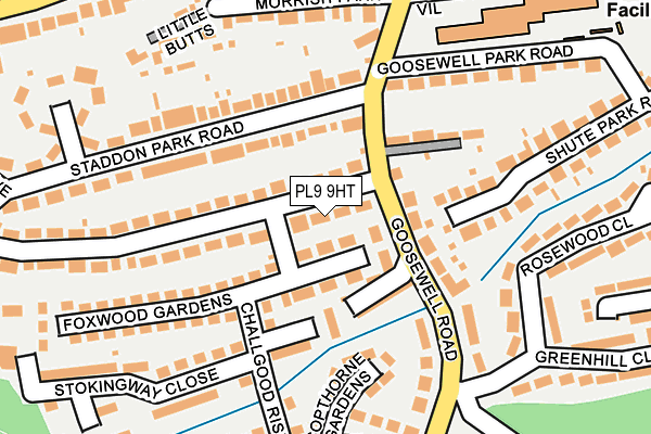 PL9 9HT map - OS OpenMap – Local (Ordnance Survey)