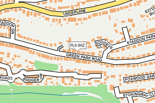 PL9 9HZ map - OS OpenMap – Local (Ordnance Survey)