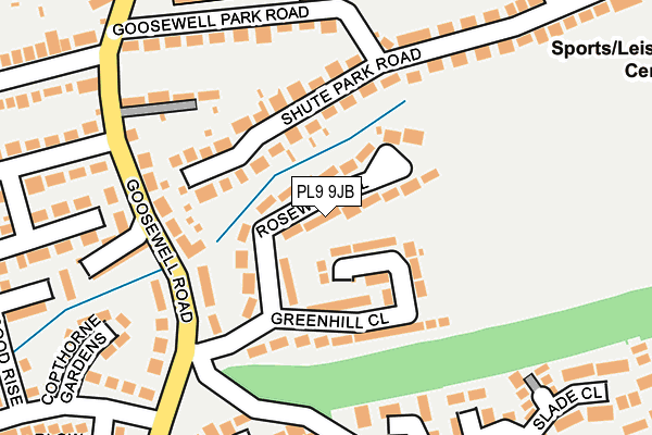PL9 9JB map - OS OpenMap – Local (Ordnance Survey)