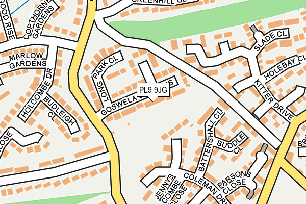 PL9 9JG map - OS OpenMap – Local (Ordnance Survey)