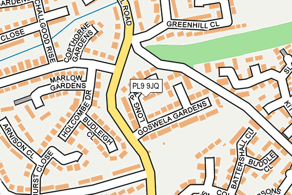 PL9 9JQ map - OS OpenMap – Local (Ordnance Survey)