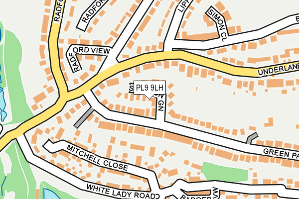 PL9 9LH map - OS OpenMap – Local (Ordnance Survey)