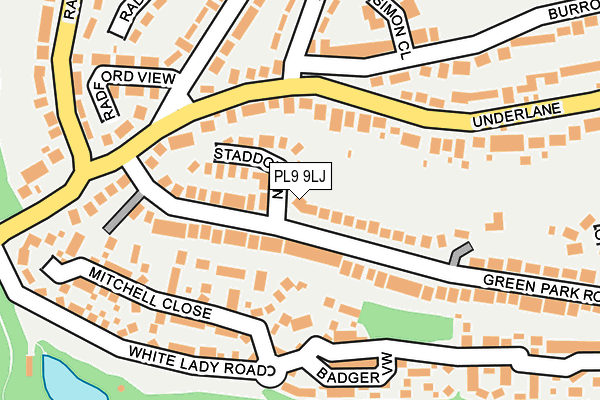 PL9 9LJ map - OS OpenMap – Local (Ordnance Survey)