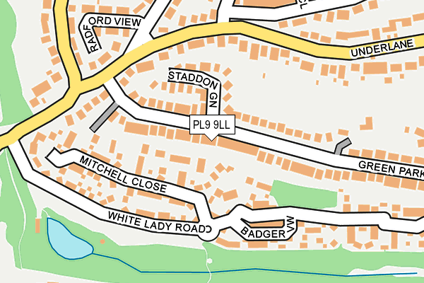 PL9 9LL map - OS OpenMap – Local (Ordnance Survey)