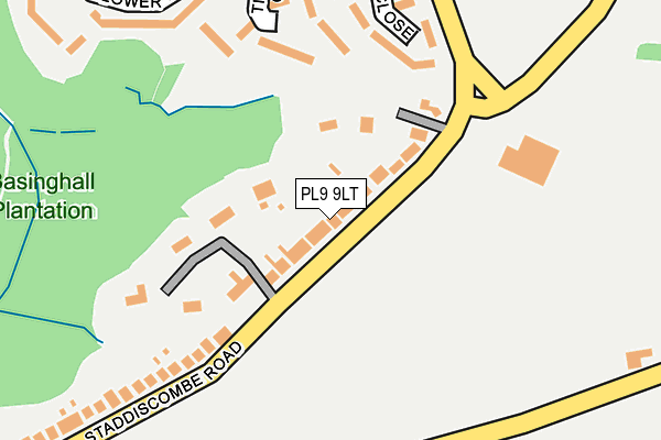 PL9 9LT map - OS OpenMap – Local (Ordnance Survey)