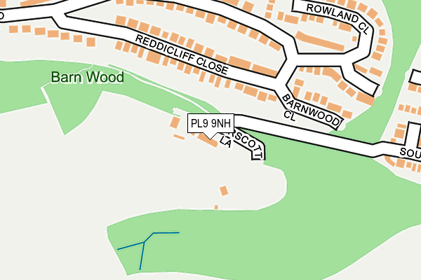 PL9 9NH map - OS OpenMap – Local (Ordnance Survey)