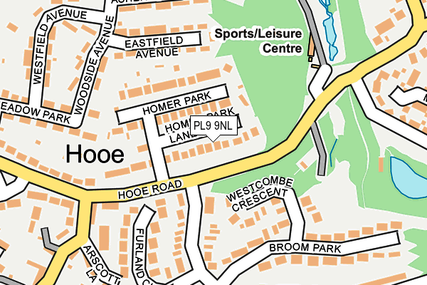 PL9 9NL map - OS OpenMap – Local (Ordnance Survey)