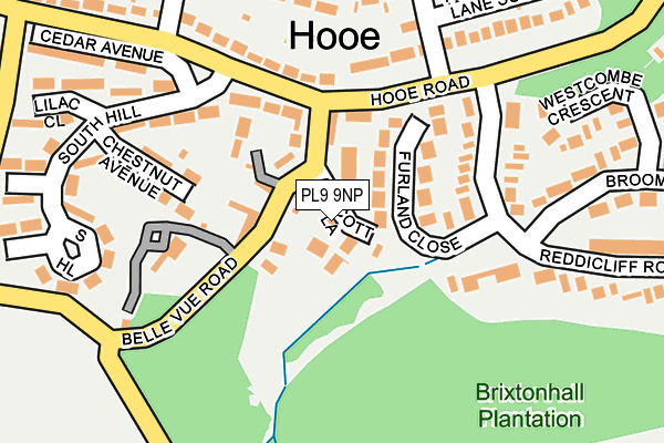 PL9 9NP map - OS OpenMap – Local (Ordnance Survey)