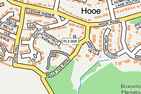 PL9 9NR map - OS OpenMap – Local (Ordnance Survey)