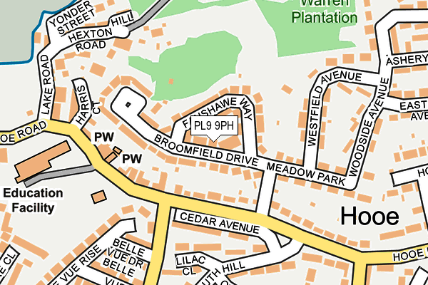 PL9 9PH map - OS OpenMap – Local (Ordnance Survey)