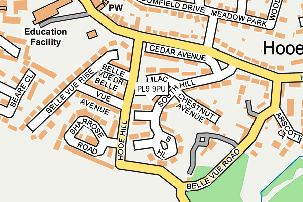 PL9 9PU map - OS OpenMap – Local (Ordnance Survey)