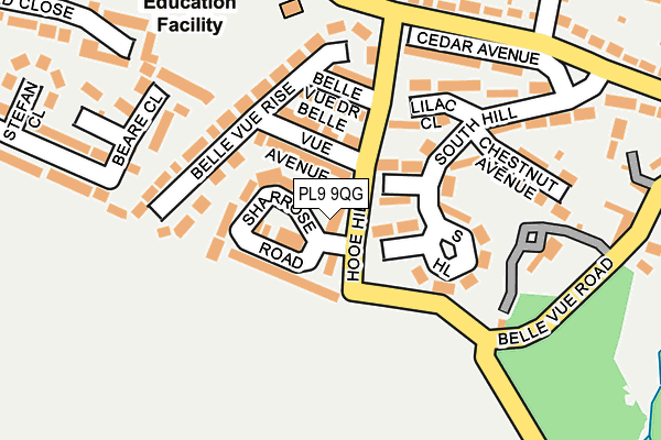 PL9 9QG map - OS OpenMap – Local (Ordnance Survey)