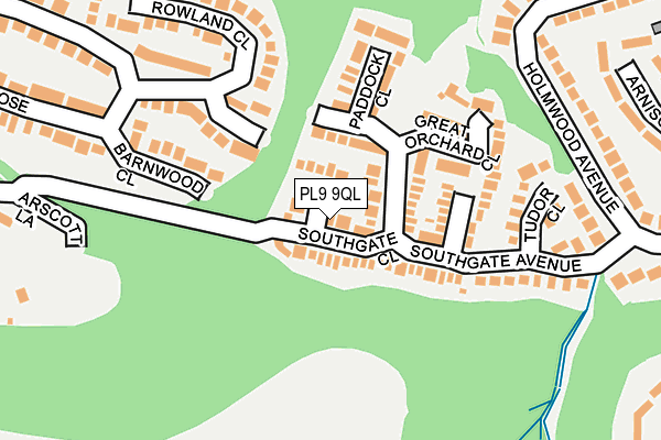 PL9 9QL map - OS OpenMap – Local (Ordnance Survey)