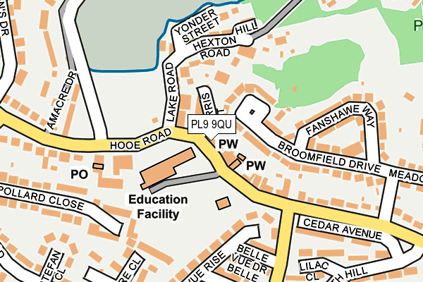 PL9 9QU map - OS OpenMap – Local (Ordnance Survey)