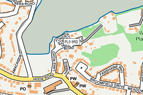 PL9 9RD map - OS OpenMap – Local (Ordnance Survey)