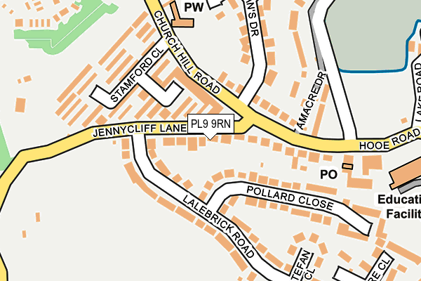 PL9 9RN map - OS OpenMap – Local (Ordnance Survey)