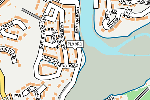 PL9 9RQ map - OS OpenMap – Local (Ordnance Survey)