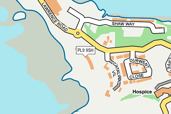 PL9 9SH map - OS OpenMap – Local (Ordnance Survey)