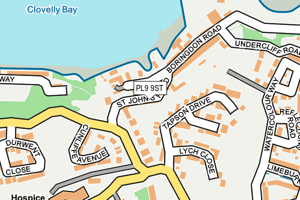 PL9 9ST map - OS OpenMap – Local (Ordnance Survey)