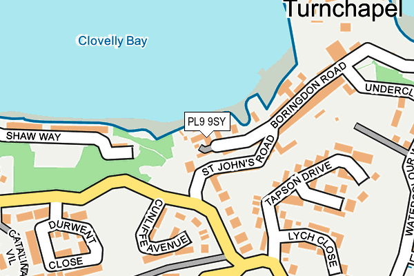 PL9 9SY map - OS OpenMap – Local (Ordnance Survey)