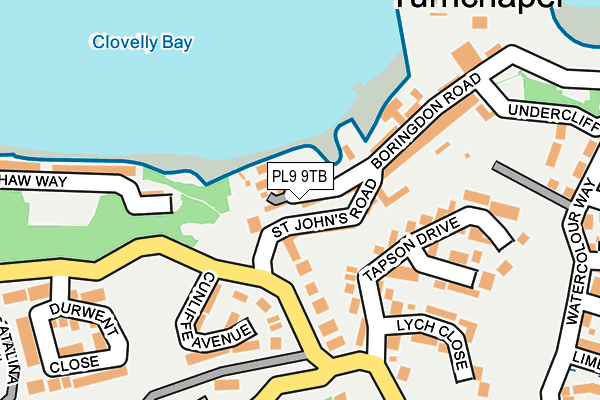 PL9 9TB map - OS OpenMap – Local (Ordnance Survey)