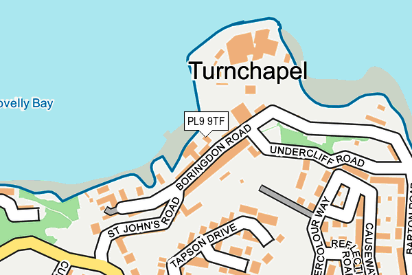 PL9 9TF map - OS OpenMap – Local (Ordnance Survey)