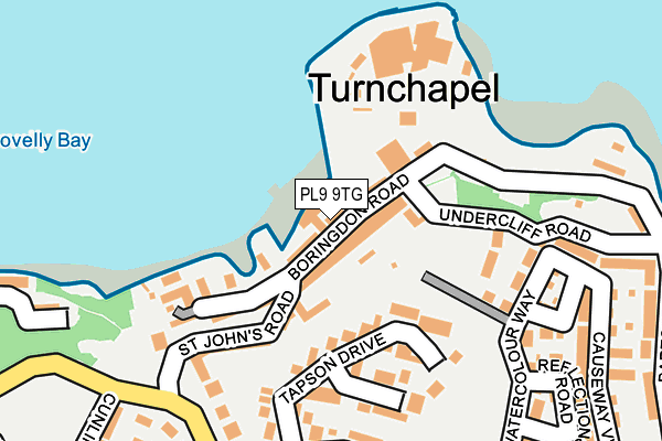 PL9 9TG map - OS OpenMap – Local (Ordnance Survey)