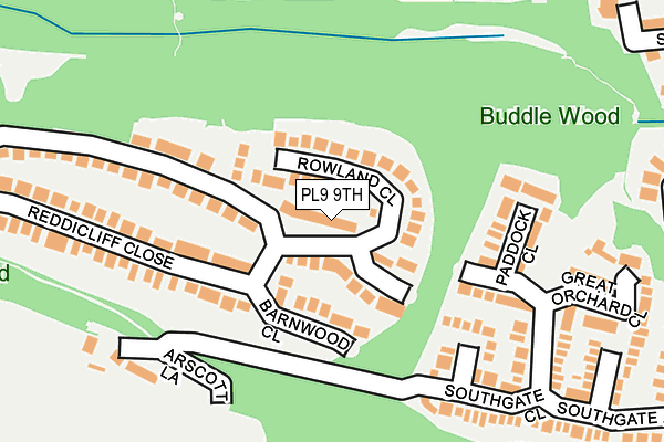 PL9 9TH map - OS OpenMap – Local (Ordnance Survey)