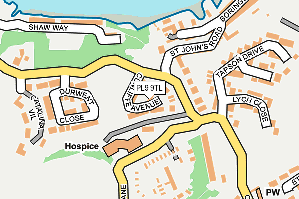 PL9 9TL map - OS OpenMap – Local (Ordnance Survey)