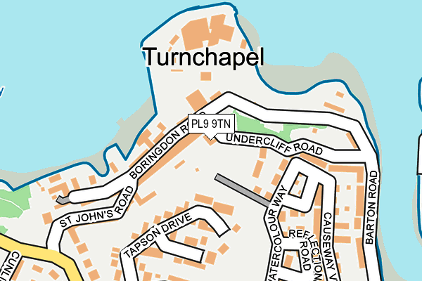 PL9 9TN map - OS OpenMap – Local (Ordnance Survey)