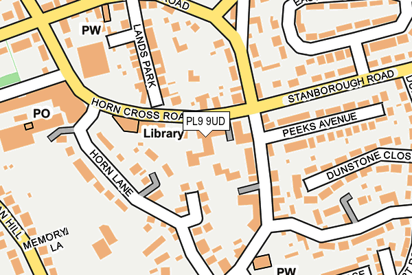 PL9 9UD map - OS OpenMap – Local (Ordnance Survey)