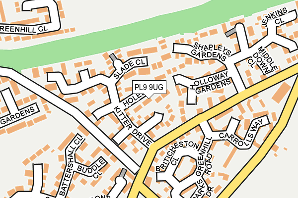 PL9 9UG map - OS OpenMap – Local (Ordnance Survey)