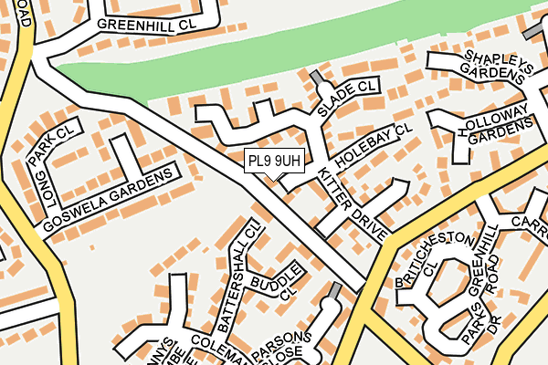 PL9 9UH map - OS OpenMap – Local (Ordnance Survey)