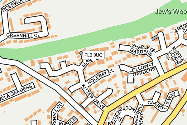 PL9 9UQ map - OS OpenMap – Local (Ordnance Survey)