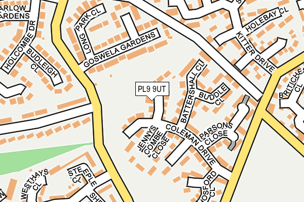 PL9 9UT map - OS OpenMap – Local (Ordnance Survey)