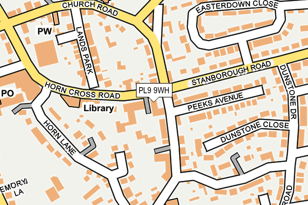 PL9 9WH map - OS OpenMap – Local (Ordnance Survey)