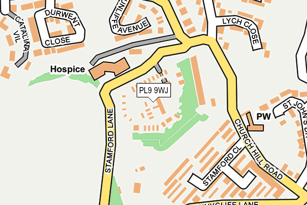 PL9 9WJ map - OS OpenMap – Local (Ordnance Survey)