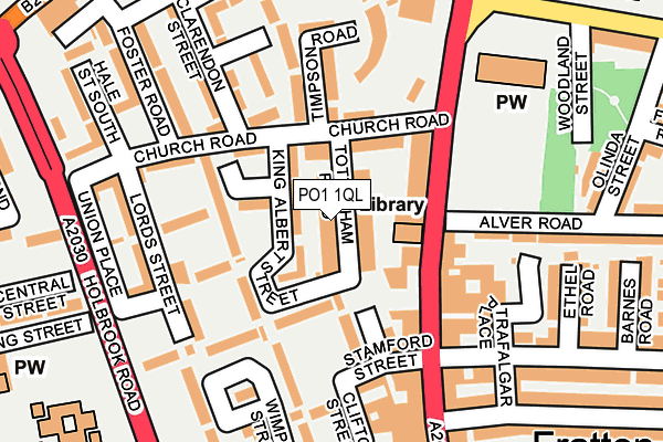 PO1 1QL map - OS OpenMap – Local (Ordnance Survey)