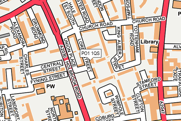 PO1 1QS map - OS OpenMap – Local (Ordnance Survey)